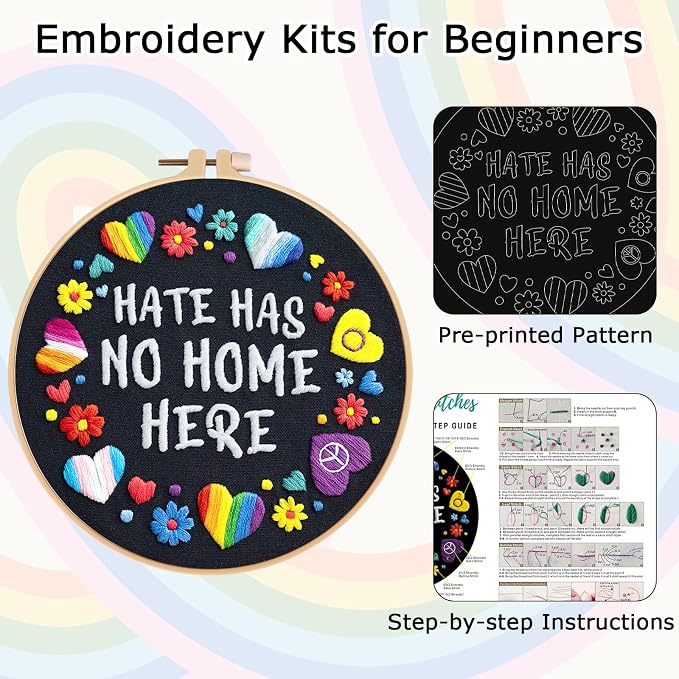 Nuberlic Embroidery Kit for Beginners - Image 6