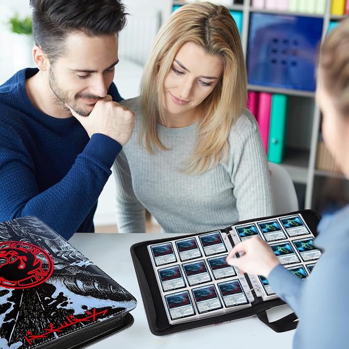 9 Pocket Card Binder, 720 Double Sided Pocket Trading Card Binder, Premium PU - Image 5