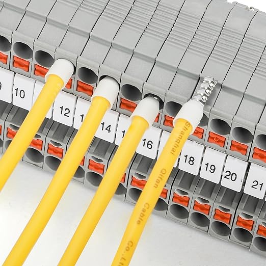 HKS 250PCS Wire Ferrule Connectors - AWG 8-10.0mm² Copper Barrel Pin Cord Ends Insulated Ferrules Terminals - E10-12 White