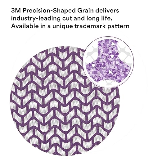 3M Xtract Net Disc 710W, 150+, 6 in, Die 600Z, Pack of 50 Hook and Loop Sanding Discs, Virtually Dust-Free, Premium Option for Metal, Wood, Composites, Stock Removal, and Fine Finishing