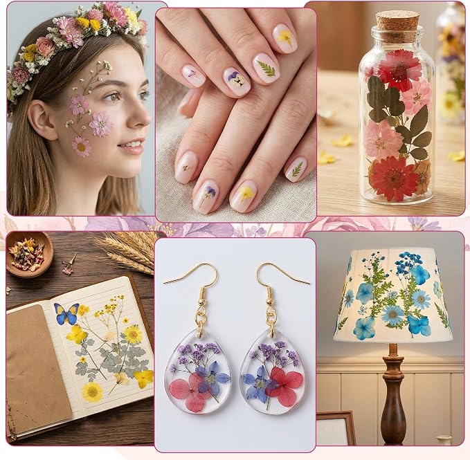 130 PCS Dried Pressed Flowers - Image 6