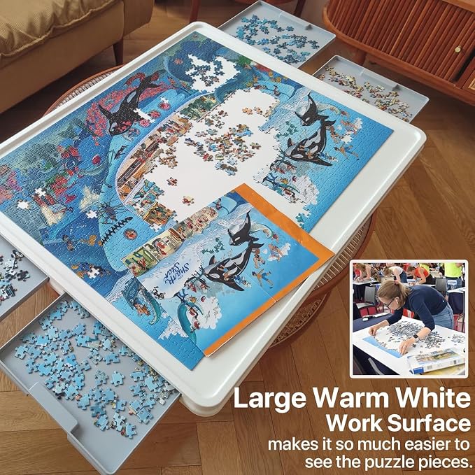 Playboda 1500 Pieces Rotating Plastic Puzzle Board - Image 4