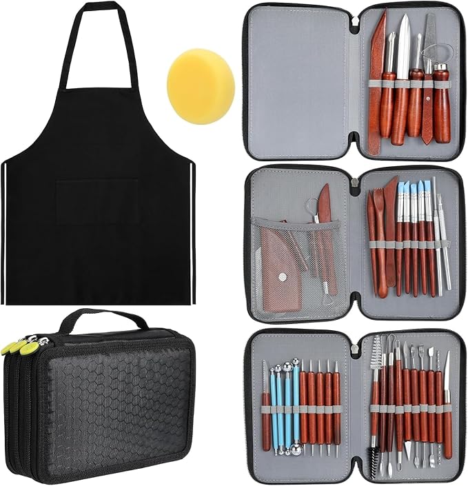 Blisstime 42pcs Pottery Tools, Clay Tools, Sculpting Tools, Pottery Kit by Blisstime