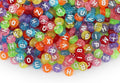 SUTOUG 1000PCS Colourful Letter Beads by SUTOUG
