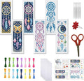 FREEBLOSS 6 Set Cross Stitch Bookmark Kits Dreamcatcher Pattern Stamped by FreeandCreativeCraftsArt