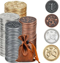 Metal Coin Set with Leather Organizer by Unknown