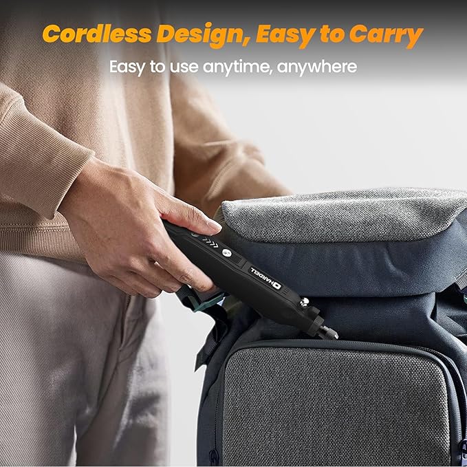 HARDELL Mini Cordless Rotary Tool Kit, 5-Speed and USB Charging - Image 6