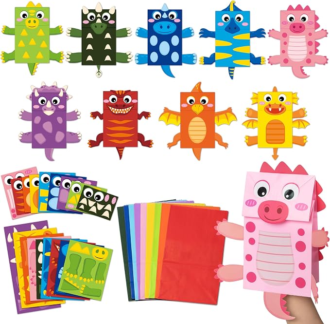 WATINC 9Pack Hand Puppet Art Craft by WATINC