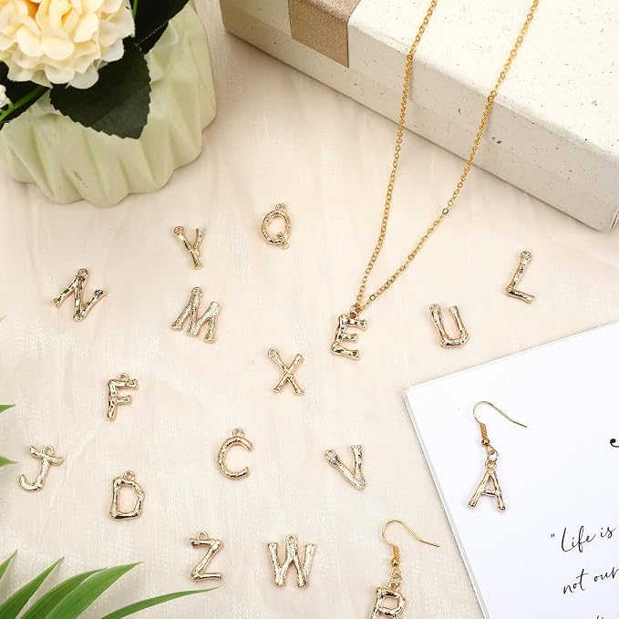 SANNIX 26Pcs Letter Charms, Initial Letter Charms - Image 3