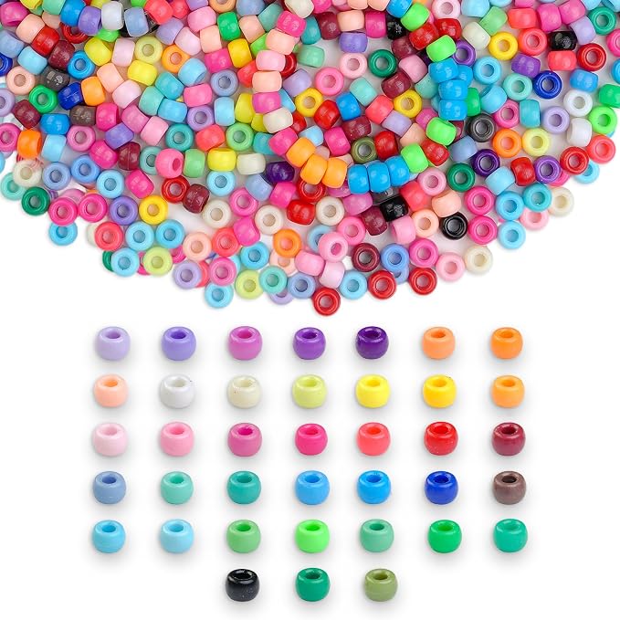 1000pcs Pony Beads, Kandi Beads by NikkiGuojewelry