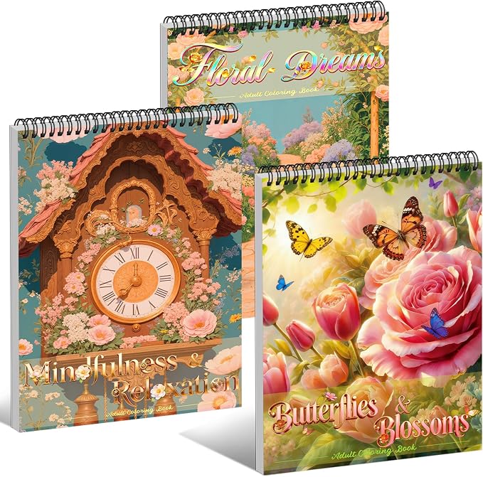 Kalysky 3 Pack Adult Coloring Books by Kalysky