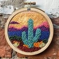 DIY Punch Needle Kit Cactus Sunset by Unknown