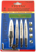 FTG USA Adjustable Wood Countersink Drill Bit #6 (9/64") with 3 Tapered Drill Bits for Woodworking
