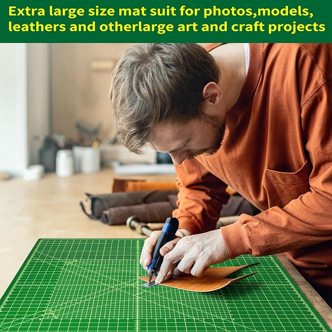 NEWBRAUG 23'' × 47'' Large Self Healing Cutting Double Sided 5-Ply Mat - Image 7