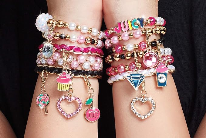 Make It Real - Juicy Couture Pink and Precious Bracelets - DIY Charm Bracelet - Image 4