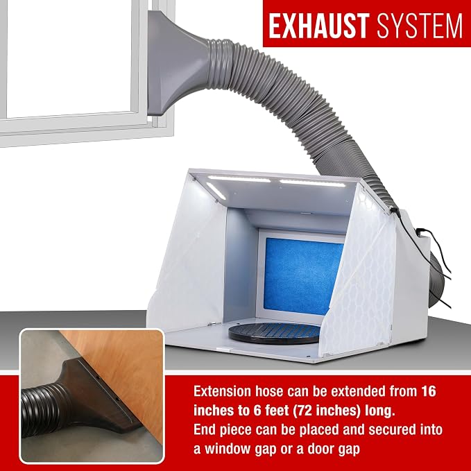Master Airbrush Portable Airbrush Spray Booth Kit - Image 5