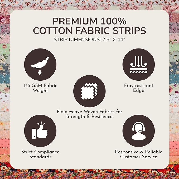 Tinyspool & Co.'s Twirlie Roll 40 Precut Quilting Fabric Strips - Image 5