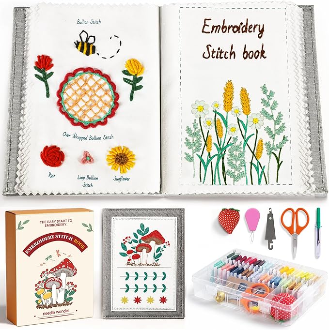 CYANFOUR 2026 New Embroidery Stitch Book Kit by Cyanfour