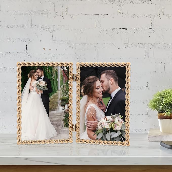 Lawrence Frames Metal Frame, Rope Design, 4x6 Double - Image 3