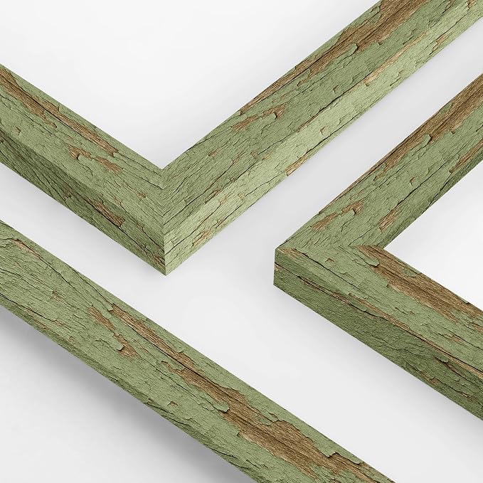 puthiac 5x7 Rustic Farmhouse Picture Frame, Weathered Green, 1 Pack | - Image 8