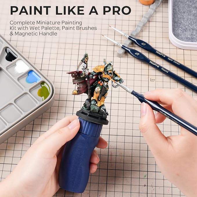 Nicpro Professional Miniature Painting Kit, - Image 2
