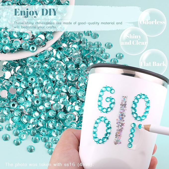 1500PCS 6mm Resin Rhinestones Bulk - Image 4