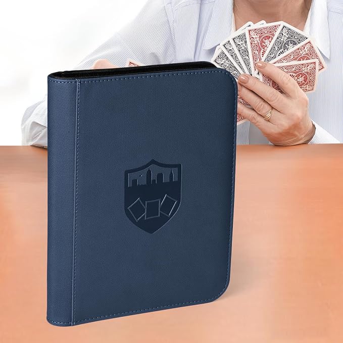 4 Pocket Ringless Side Loading Trading Card Binder, 160 Cards PU Fixed Page - Image 8