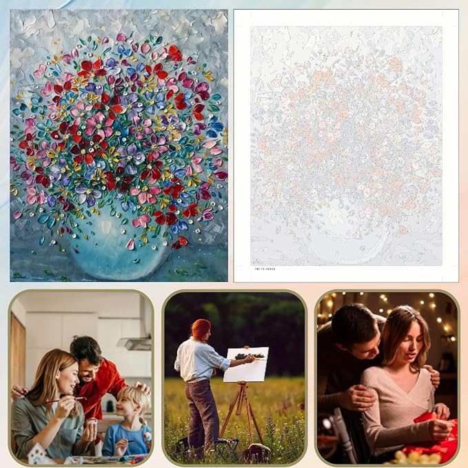 5DDIYART Flower Paint by Numbers - Image 6