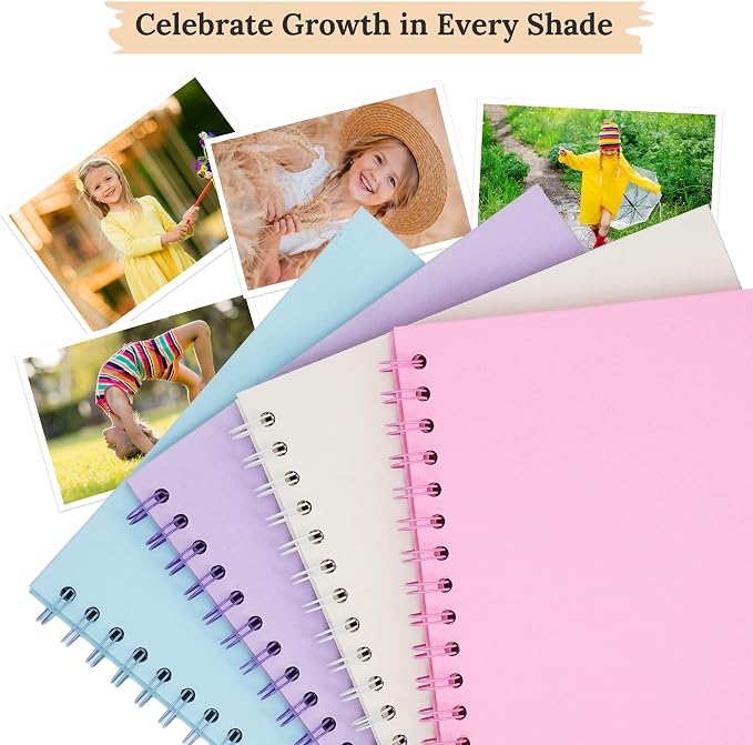 Scrapbook 8x8 Inch DIY Scrapbook Album Hardcover Kraft Paper 40 pages/20 sheets - Image 8