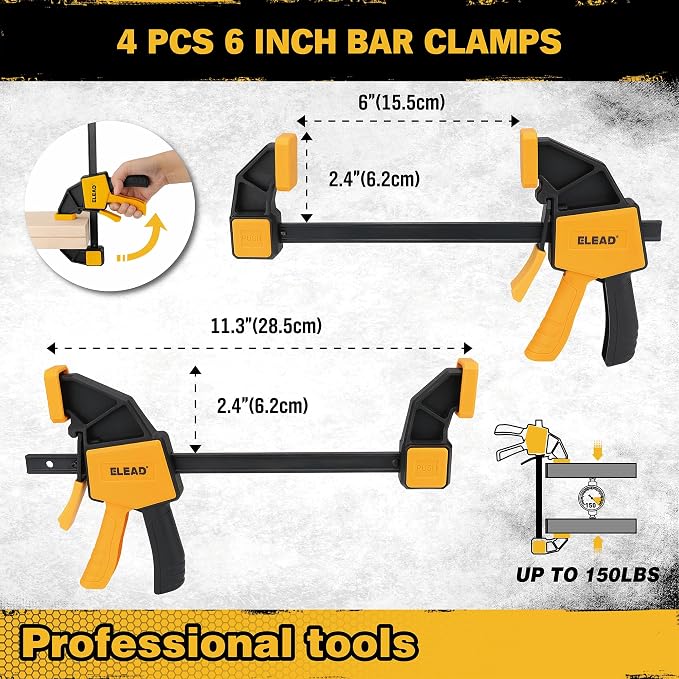 8-Piece Clamps for Woodworking - Image 2