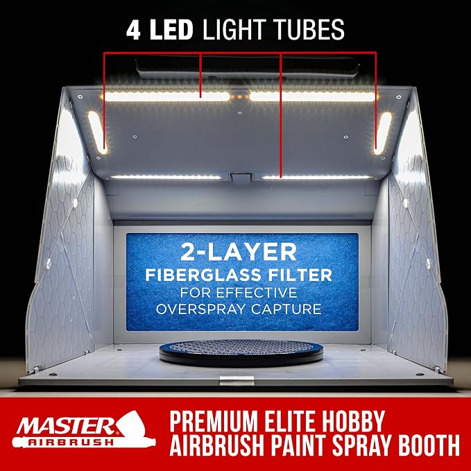 Master Airbrush Portable Airbrush Spray Booth Kit - Image 2