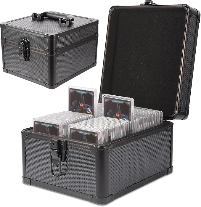 EcoVibe Graded Card Case, Aluminum Alloy Trading Card Storage Box by Unknown