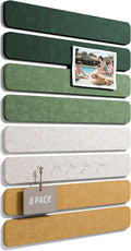 Fluxynara Cork Board Alternative Felt Strip Board 8-Pack 13"x2", Office Pin by FLUXYNARA
