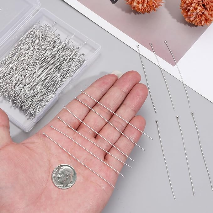 200 Pcs 70mm/2.76 Inch 21 Gauge Ball Pins - Image 3