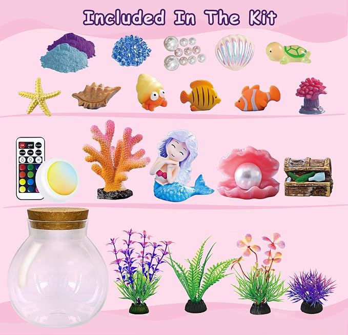 Mermaid Terrarium Kit for Kids - Image 2