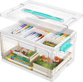 Vtopmart 24 QT Clear Plastic Craft Organizer by Vtopmart