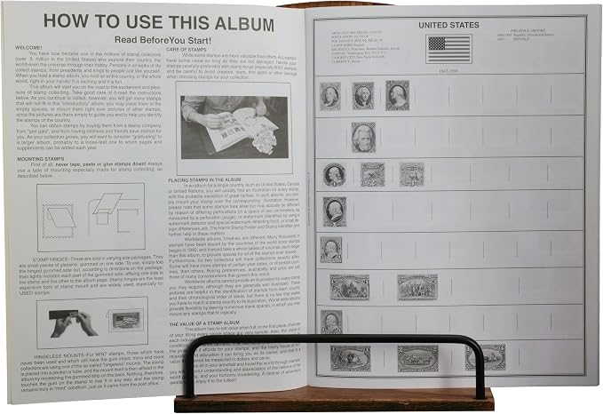 H.E. Harris & Co. USA Patriot Beginner Postage Stamp Album - Image 2