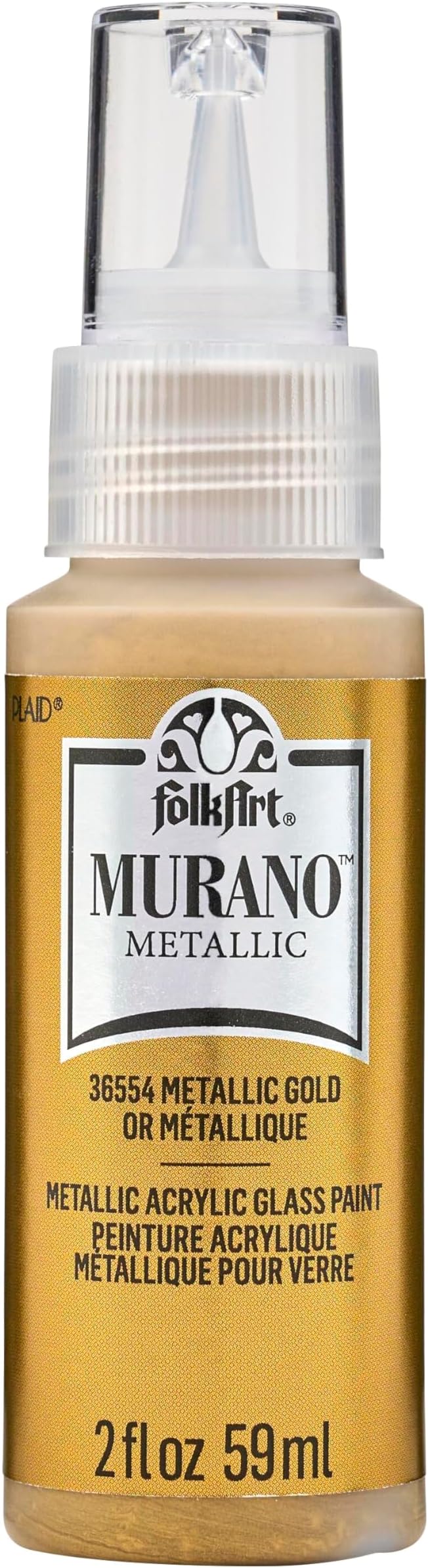 FolkArt Murano Metallic Acrylic Glass Paint, 2 fl oz by FolkArt