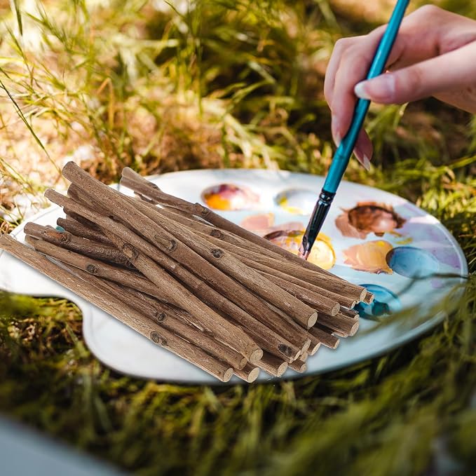 Tinksky 10CM Long 0.3-0.5CM in Diameter Wood Log Sticks - Image 9