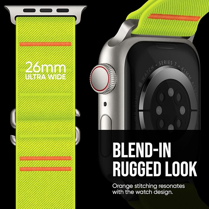 Suitisbest Sport Bands Compatible with Apple Watch Ultra Band 49mm 46mm 45mm 44mm 42mm 38mm 40mm 41mm Men Women, Stretchy Nylon Sport Loop Strap with S-Hook for iWatch Series 10 Ultra SE 9 8 7 6 5 4 3
