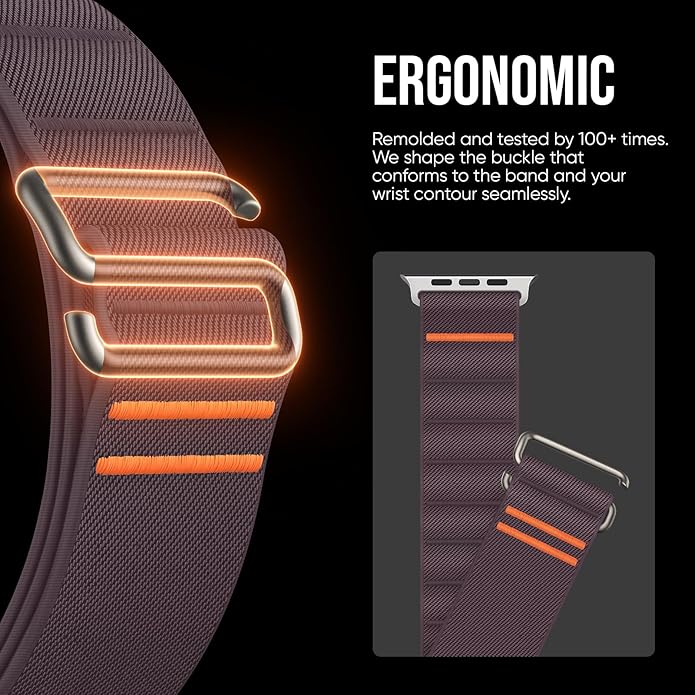 Suitisbest Sport Bands Compatible with Apple Watch Ultra Band 49mm 46mm 45mm 44mm 42mm 38mm 40mm 41mm Men Women, Stretchy Nylon Sport Loop Strap with S-Hook for iWatch Series 10 Ultra SE 9 8 7 6 5 4 3