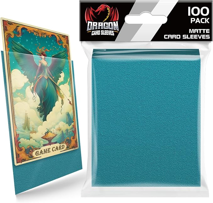 100 Count Matte Card Sleeves for Trading Cards, Standard Size Protective by Homthy
