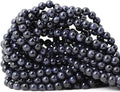 60PCS 6mm Natural Blue Sandstone Gemstone Round Loose Beads Stone Beads by CHEAVIAN