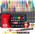 Amamao Acrylic Paint Markers, Soft Brush Tip Pens and Markers, Acrylic Paint by Amamao
