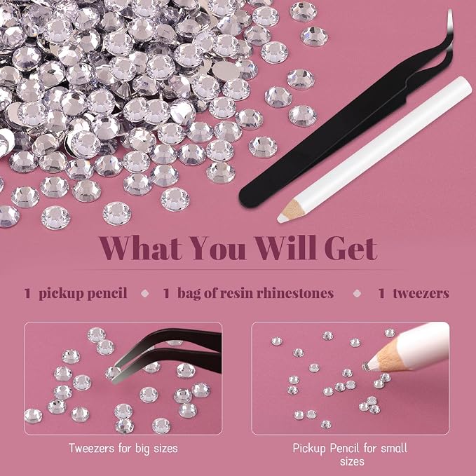 1500PCS 6mm Resin Rhinestones Bulk - Image 7