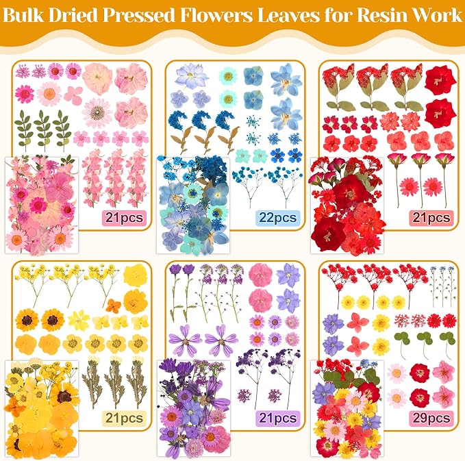 318 PCS Pressed Flowers Butterfly Stickers - Image 3