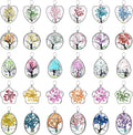 20Pcs 5Styles Dried Flower Tree Pendant Plant Pressed Flower Charms Mix by YionZian