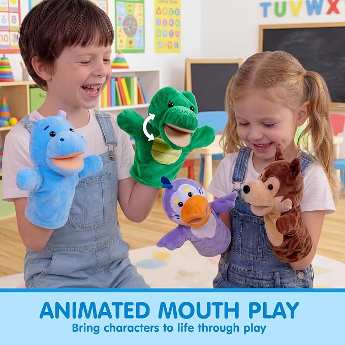JOYIN 6Pcs Kids Hand Puppet Set - Image 3