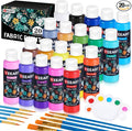 Fabric Paint, Yeeart 20 Colors Permanent Soft Fabric Paint Set by Yeeart