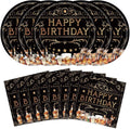 40Pcs Whiskey Birthday Plates Napkins by Unknown